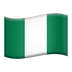 Bagaimana Flag: Nigeria emoji terlihat di Apple.