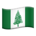 Bagaimana Flag: Norfolk Island emoji terlihat di Apple.