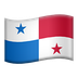 Bagaimana Flag: Panama emoji terlihat di Apple.