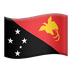 Bagaimana Flag: Papua New Guinea emoji terlihat di Apple.