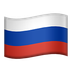 Bagaimana Flag: Russia emoji terlihat di Apple.