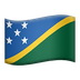 Bagaimana Flag: Solomon Islands emoji terlihat di Apple.