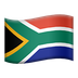 Bagaimana Flag: South Africa emoji terlihat di Apple.