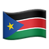 Bagaimana Flag: South Sudan emoji terlihat di Apple.