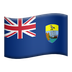 Bagaimana Flag: St. Helena emoji terlihat di Apple.