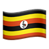 Bagaimana Flag: Uganda emoji terlihat di Apple.