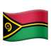 Bagaimana Flag: Vanuatu emoji terlihat di Apple.