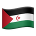 Bagaimana Flag: Western Sahara emoji terlihat di Apple.