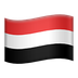 Bagaimana Flag: Yemen emoji terlihat di Apple.