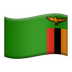 Bagaimana Flag: Zambia emoji terlihat di Apple.