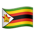 Bagaimana Flag: Zimbabwe emoji terlihat di Apple.