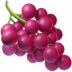 Bagaimana Grapes emoji terlihat di Apple.