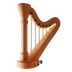 Як емоджі Арфа выглядає в Apple.
