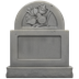 Bagaimana Headstone emoji terlihat di Apple.