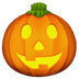 ハロウィンかぼちゃの絵文字がAppleでどのように見えるか。