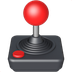 Bagaimana Joystick emoji terlihat di Apple.