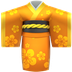 Bagaimana Kimono emoji terlihat di Apple.