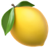 Bagaimana emoji Lemon kelihatan di Apple.