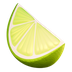 Bagaimana Lime emoji terlihat di Apple.