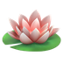 Bagaimana Lotus emoji terlihat di Apple.