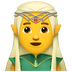 Bagaimana Man Elf emoji terlihat di Apple.