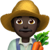 Bagaimana Man Farmer: Dark Skin Tone emoji terlihat di Apple.