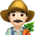 Bagaimana Man Farmer: Light Skin Tone emoji terlihat di Apple.