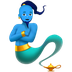 Bagaimana Man Genie emoji terlihat di Apple.