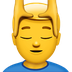 Jak wygląda emoji Mężczyzna podczas masażu w Apple.