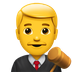 Jak wygląda emoji Mężczyzna sędzia w Apple.