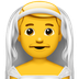 Bagaimana Man with Veil emoji terlihat di Apple.