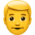 Jak wygląda emoji Mężczyzna w Apple.