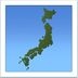 Bagaimana Map of Japan emoji terlihat di Apple.