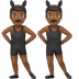 Wie Männer mit Hasenohren: mitteldunkle Hautfarbe Emoji auf Apple aussieht.