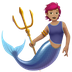 Bagaimana Merperson: Medium Skin Tone emoji terlihat di Apple.