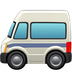 Bagaimana Minibus emoji terlihat di Apple.