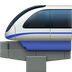 Bagaimana Monorail emoji terlihat di Apple.