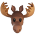 Bagaimana Moose emoji terlihat di Apple.