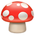 Bagaimana Mushroom emoji terlihat di Apple.