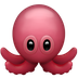 Bagaimana Octopus emoji terlihat di Apple.