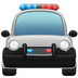 Bagaimana Oncoming Police Car emoji terlihat di Apple.