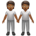 Bagaimana People Holding Hands: Medium-Dark Skin Tone emoji terlihat di Apple.