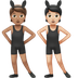 Wie Personen mit Hasenohren: mittlere Hautfarbe, helle Hautfarbe Emoji auf Apple aussieht.
