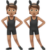 Wie Personen mit Hasenohren: mittlere Hautfarbe Emoji auf Apple aussieht.