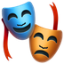 Jak wygląda emoji Maski teatralne w Apple.