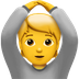 איך אישה מסמנת OK עם הידיים emoji נראה על Apple.