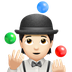 Bagaimana Person Juggling: Light Skin Tone emoji terlihat di Apple.