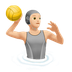 Bagaimana Person Playing Water Polo: Light Skin Tone emoji terlihat di Apple.