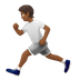 Bagaimana Person Running: Medium-Dark Skin Tone emoji terlihat di Apple.