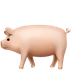 Bagaimana Pig emoji terlihat di Apple.